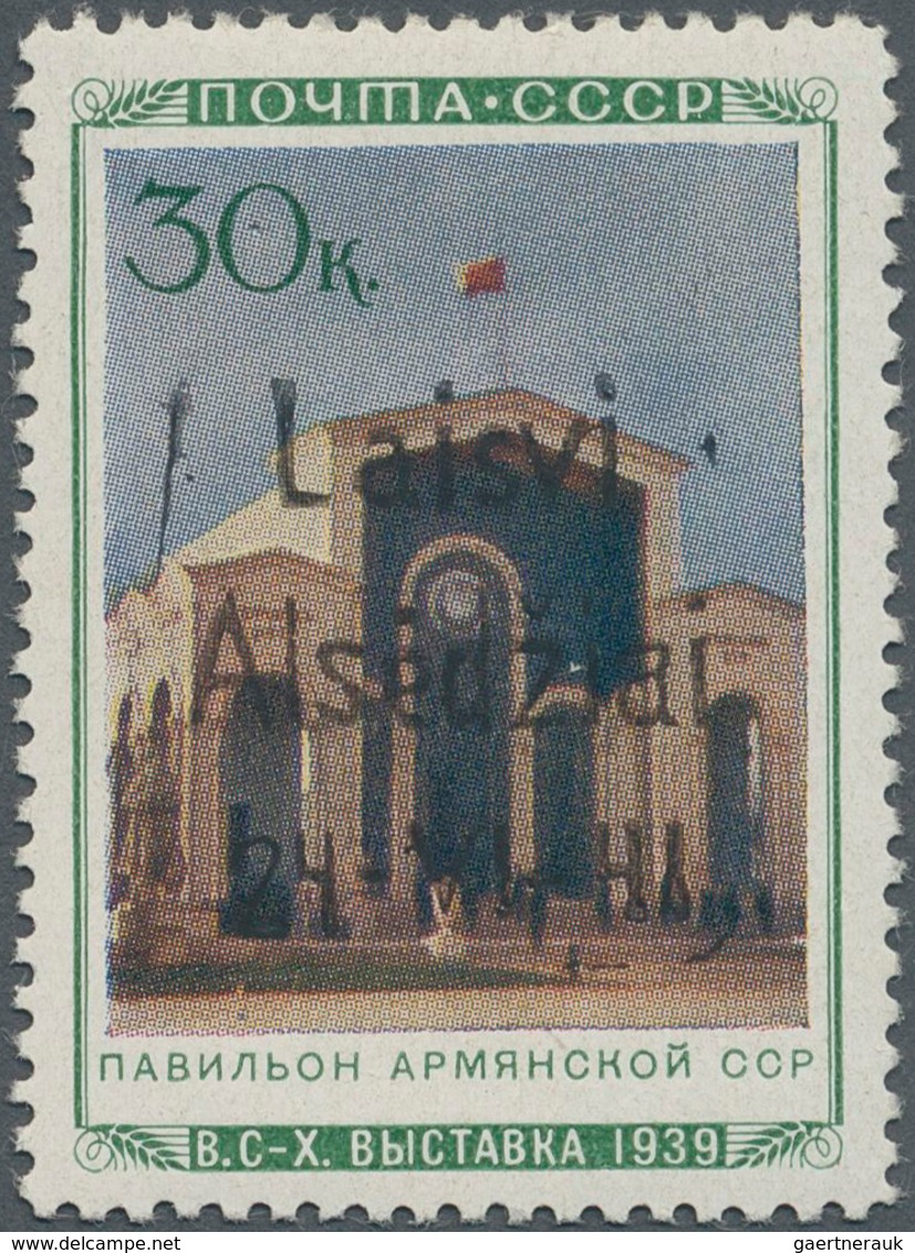 Dt. Besetzung II WK - Litauen - Alsedschen (Alsedziai): 1941, 30 K Landwirtschafts-Ausstellung "Arme - Occupation 1938-45