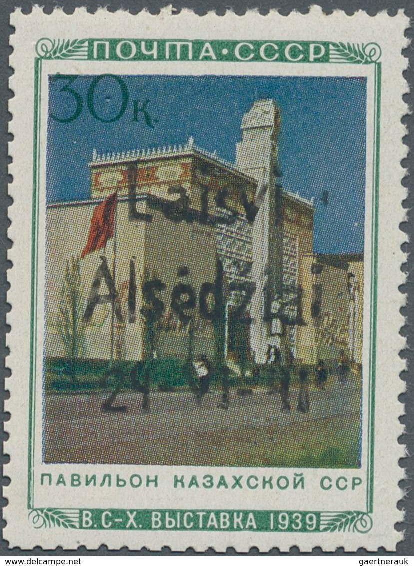Dt. Besetzung II WK - Litauen - Alsedschen (Alsedziai): 1941, 30 K Landwirtschafts-Ausstellung "Kasa - Occupation 1938-45