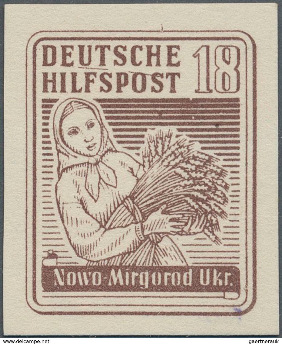 Dt. Besetzung II WK - Ukraine - Südukraine: 1944, 18 Pf Braun Nowo Mirgorod, Ungezähnt, Wie Verausga - Occupazione 1938 – 45