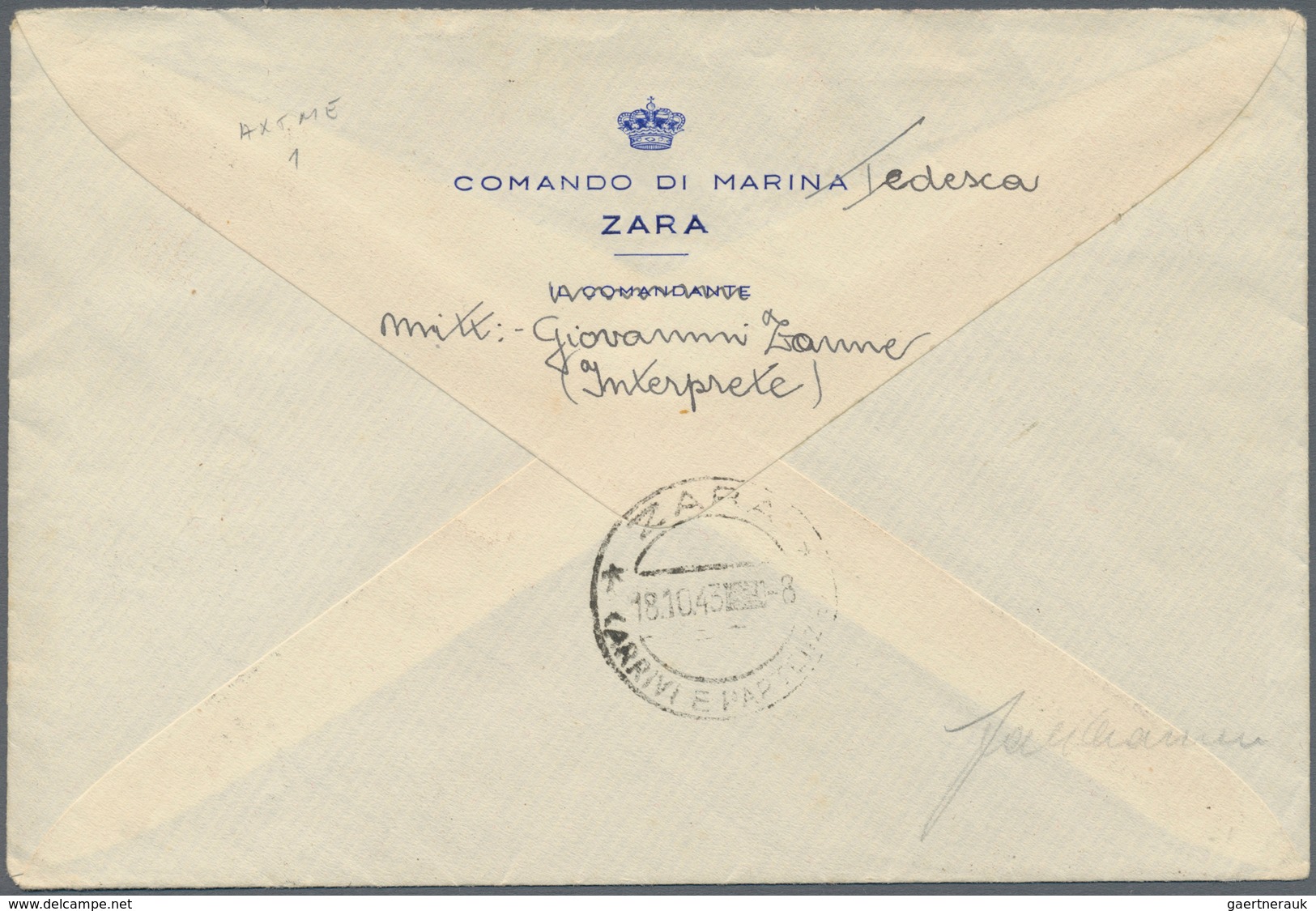 Dt. Besetzung II WK - Zara: 1943, 2 Lire, 2,55 Lire, 3,70 Lire, 5 Lire Und 10 Lire Freimarken, Davon - Occupation 1938-45
