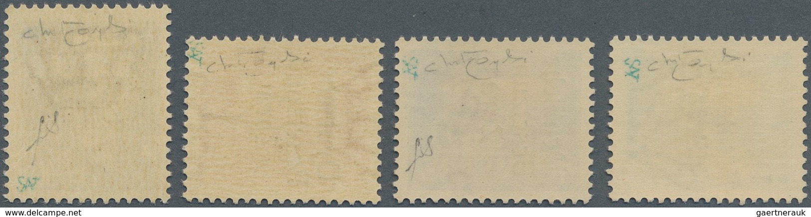 Dt. Besetzung II WK - Zara: 1943, 2,55 Lire Schwarzgrünblau, 3,70 Lire Dunkelbläulichviolett, 5 Lire - Occupation 1938-45