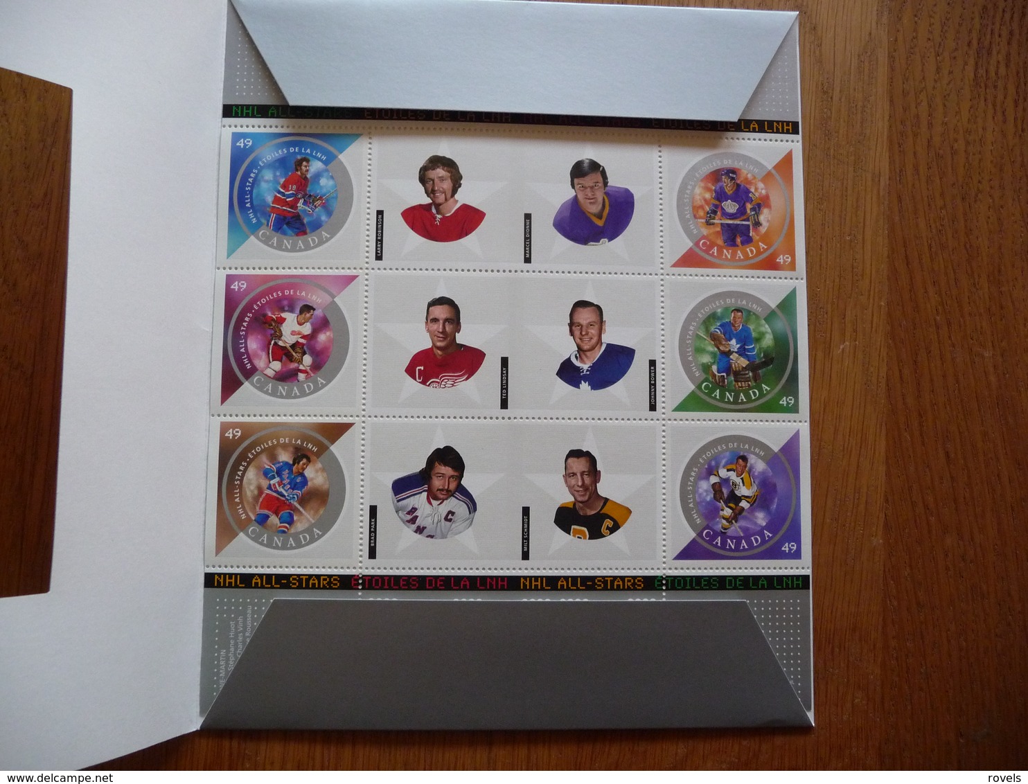 (D)CANADA SET OF NHL ALL-STARS HOCKEY PLAYERS MNH 2004 (IN FOLDER) - Blocs-feuillets