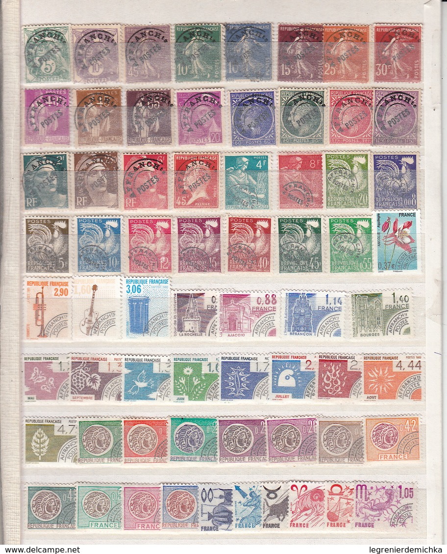 FRANCE - LOT De 60 TIMBRES Préoblitérés - Neufs/Trace Charnière/Gomme Altérée - Autres & Non Classés