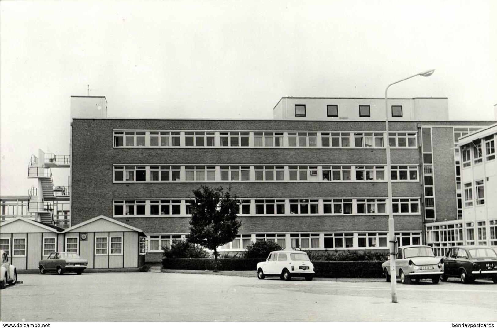Netherlands, BENNEKOM, Regional Hospital, Car DAF 33 Mini (1960s) RPPC - Ede
