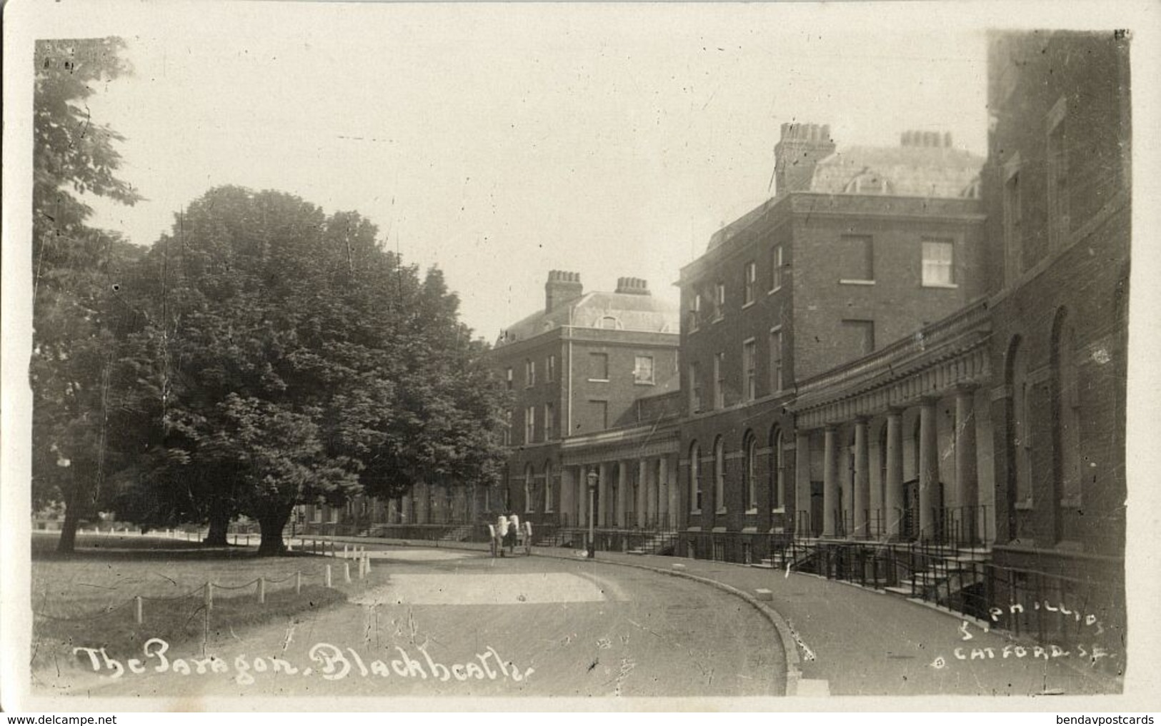 London, BLACKHEATH, The Paragon (1920s) S. Phillips RPPC Postcard - London Suburbs