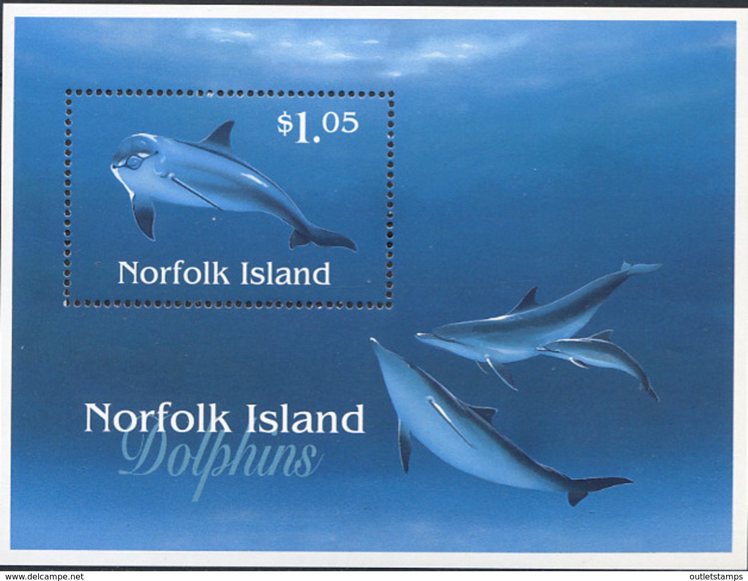 Ref. 44873 * NEW *  - NORFOLK . 1997. DOLPHINS. DELFINES - Norfolk Island