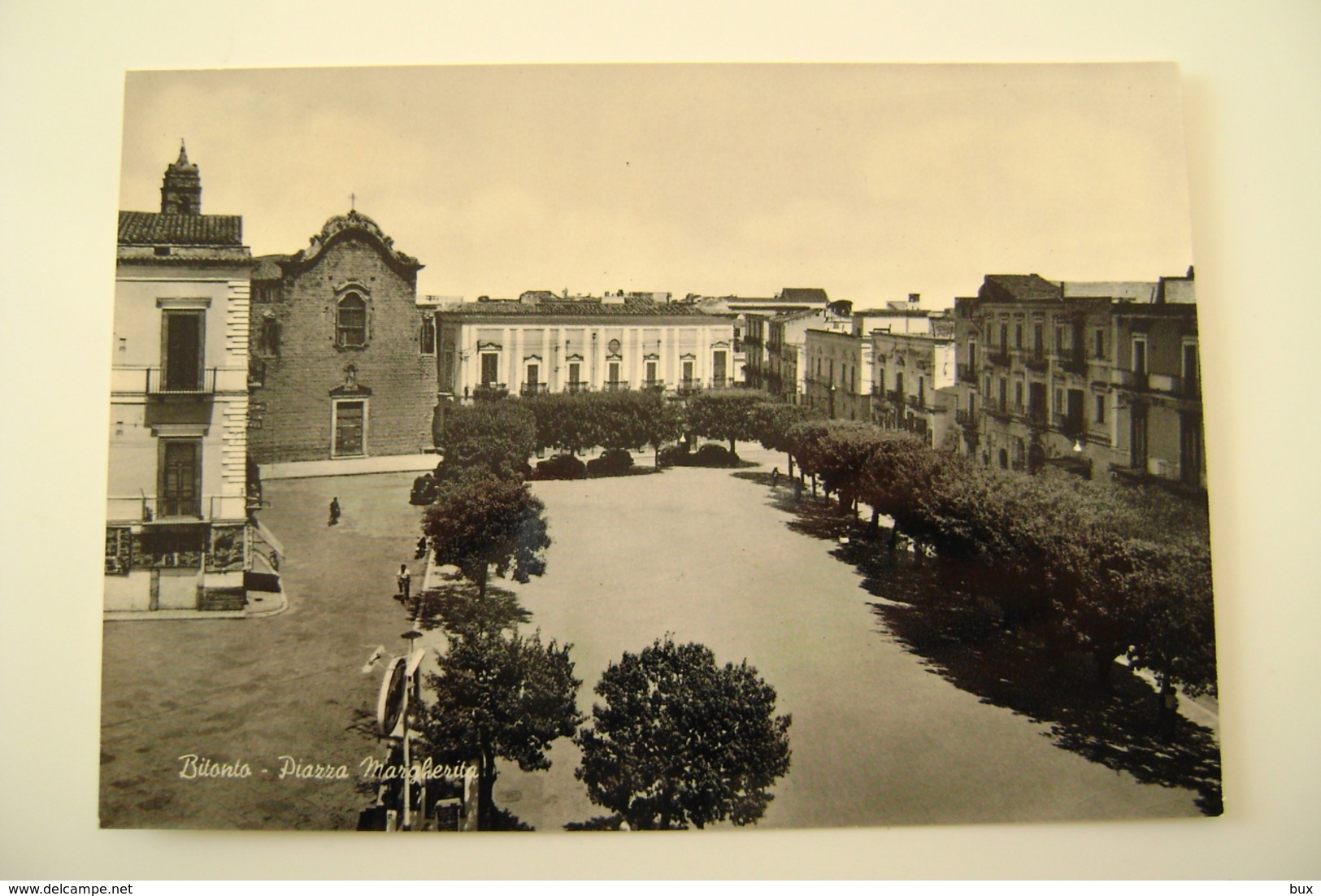 BITONTO   PIAZZA MARGHERITA  BARI  NON VIAGGIATA  COME DA FOTO IMMAGINE LUCIDA   ARCH 39 - Bitonto