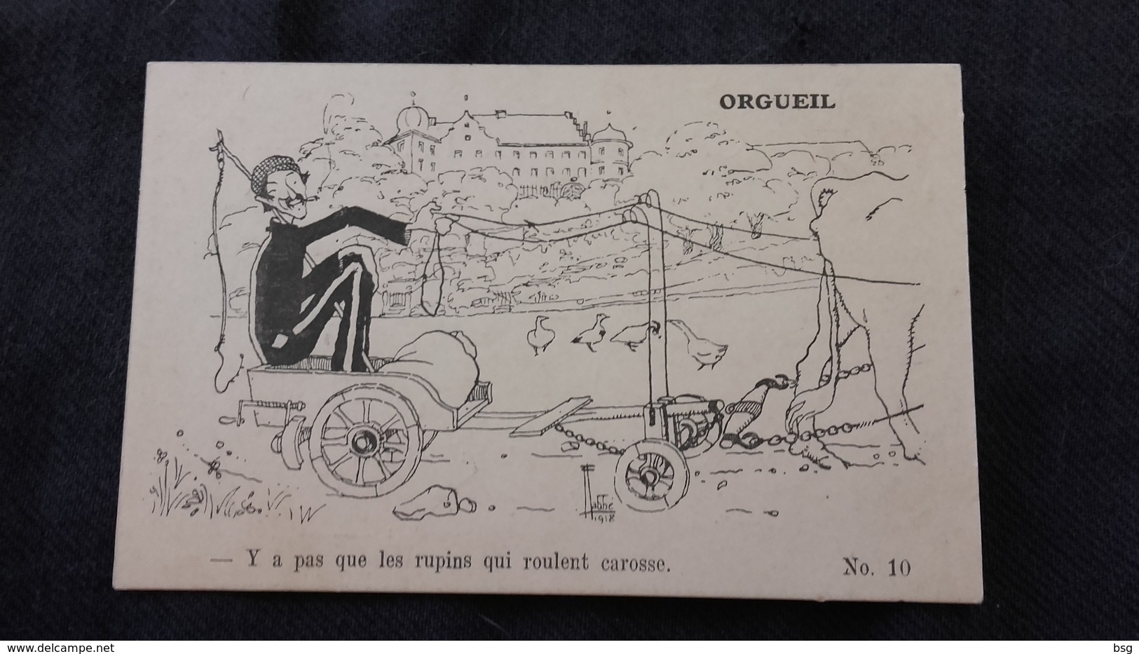 CPA Illustré Dessin Labbé "Orgueil" - Y A Pas Que Les Rupins Qui Roulent Carosse - Humour