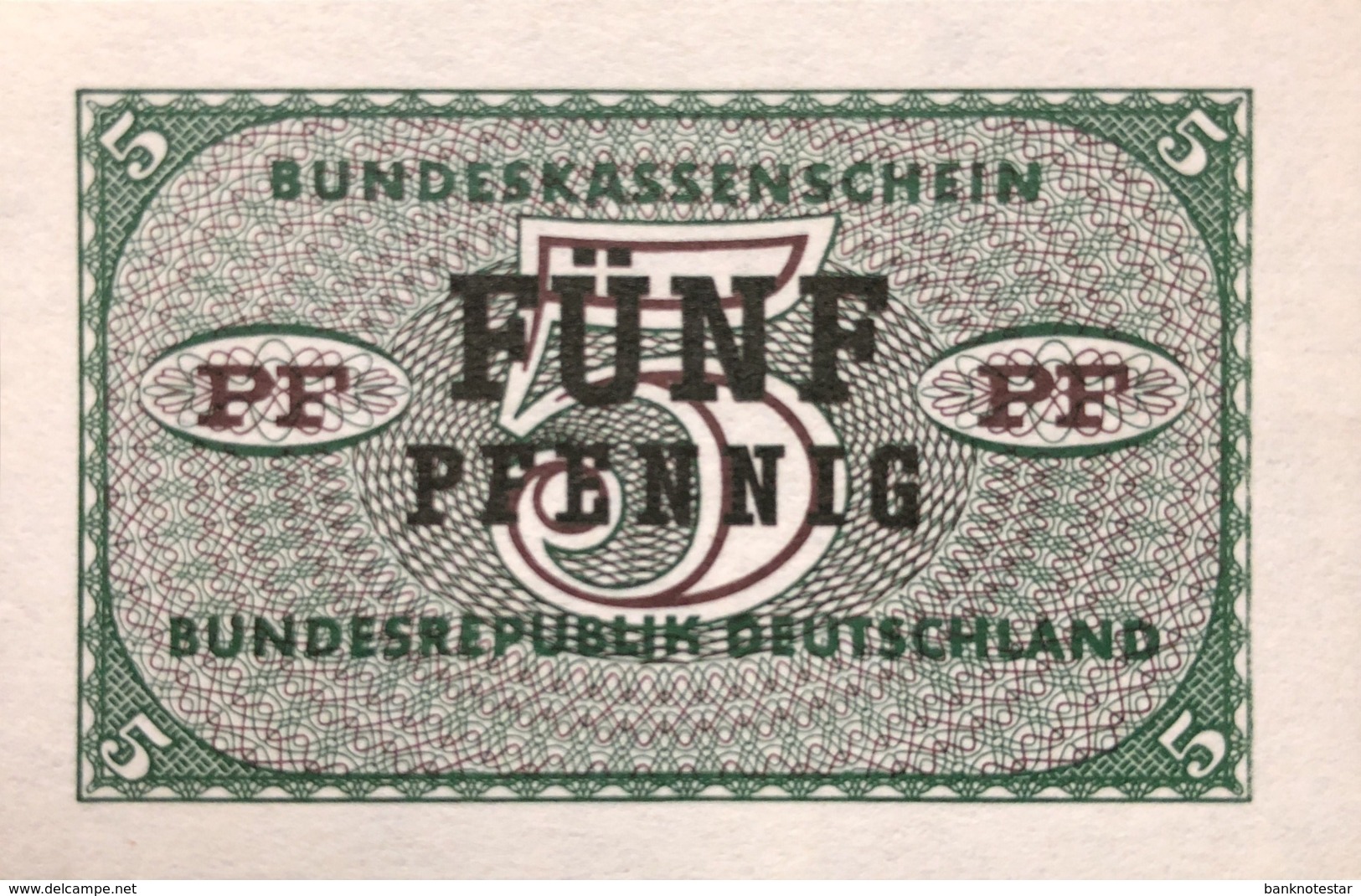 West Germany 5 Pfennig 1967 UNC, Ro.314/BRD-66 - [13] Bundeskassenschein