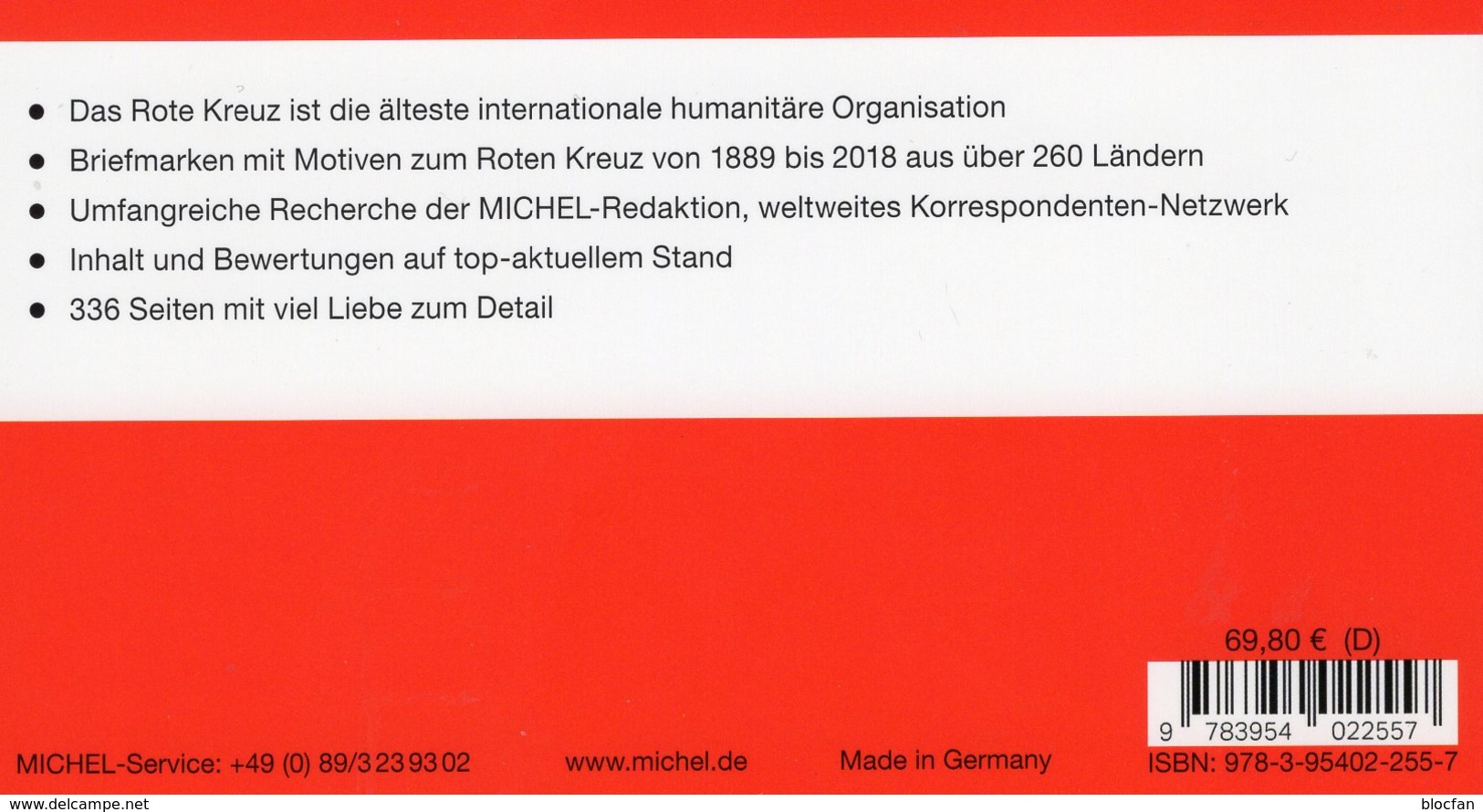 Erstauflage MICHEL Katalog Rotes Kreuz 2019 New 70€ Stamps Catalogue Red Cross Of The World ISBN 978-3-95402-255-7 - Motivkataloge