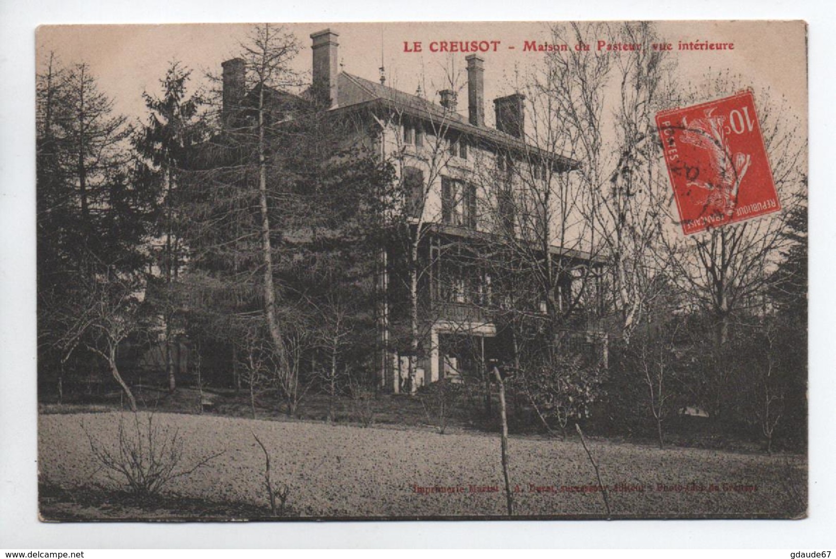 LE CREUSOT (71) - MAISON DU PASTEUR - VUE INTERIEURE - Le Creusot