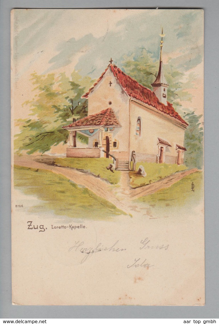 AK CH ZG Zug Loretto-Kapelle 1902-08-14 Litho - Zug