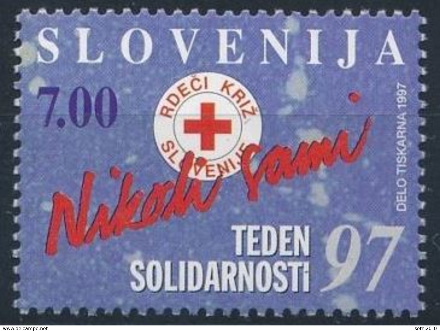 Slovénie 2007 Nobel Red Cross Croix Rouge MNH - Nobel Prize Laureates