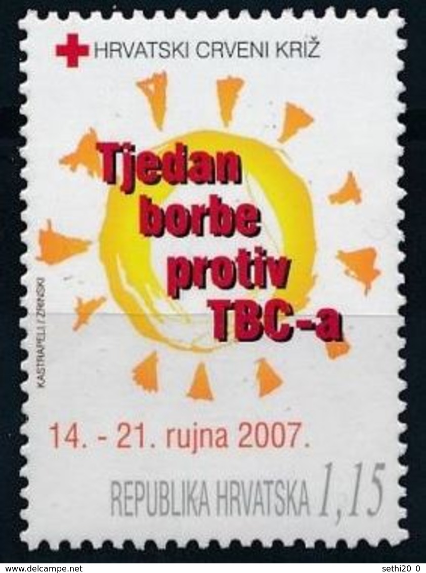 Croatie 2007 Nobel Red Cross Croix Rouge MNH - Nobelpreisträger