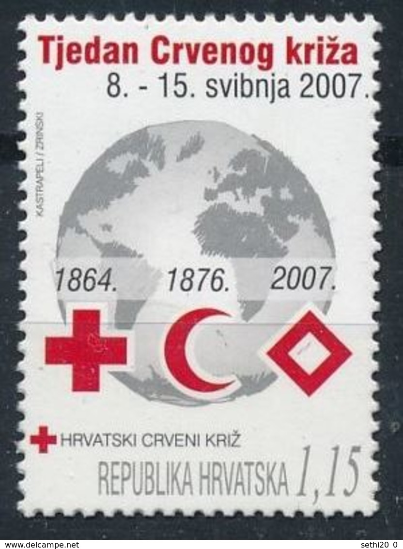 Croatie 2007 Nobel Red Cross Croix Rouge MNH - Nobel Prize Laureates