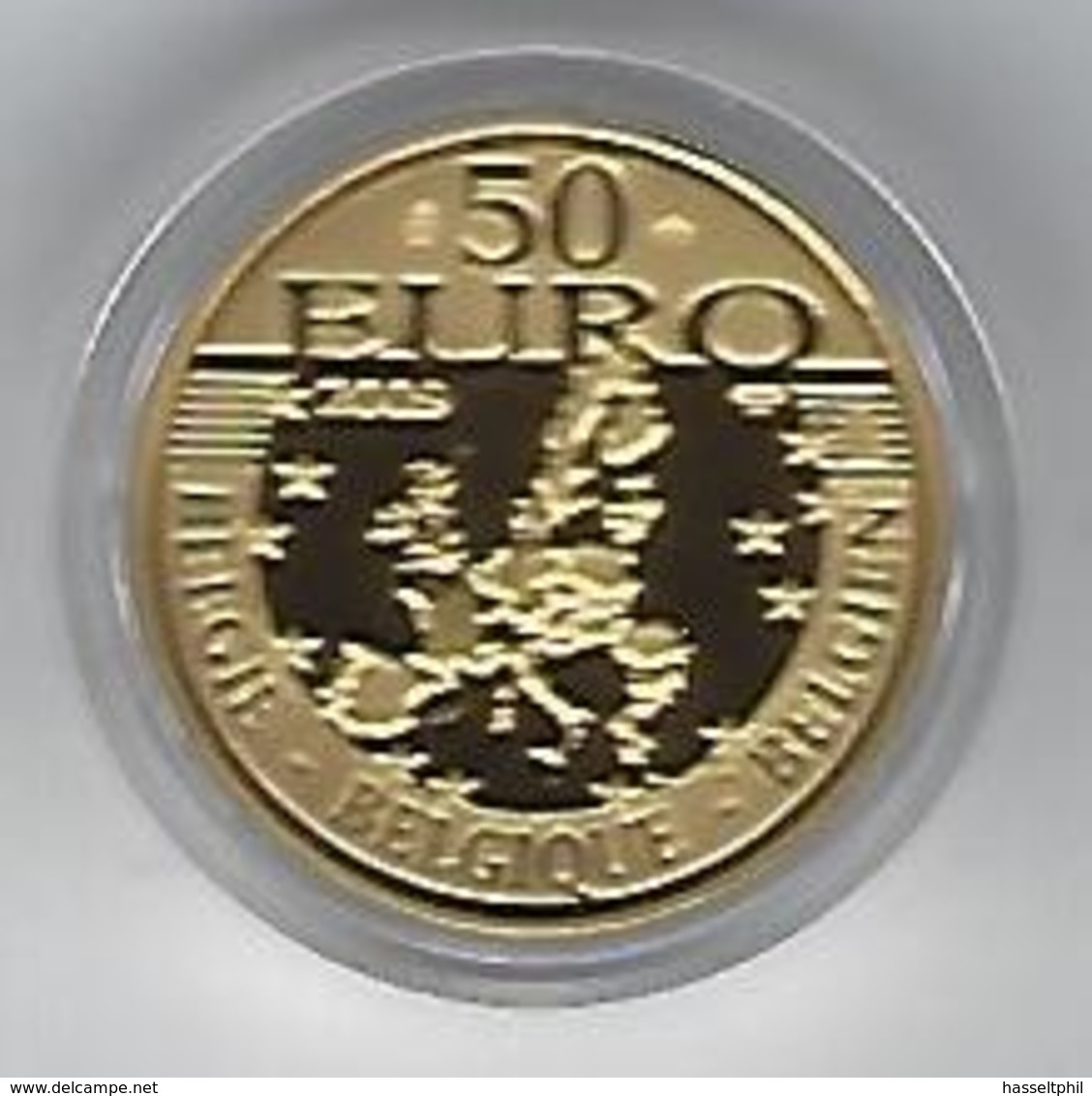 BELGIE - BELGIQUE Erasmus - 50 Euro Gold (LZ-G37) In Box With Certificate - Bélgica