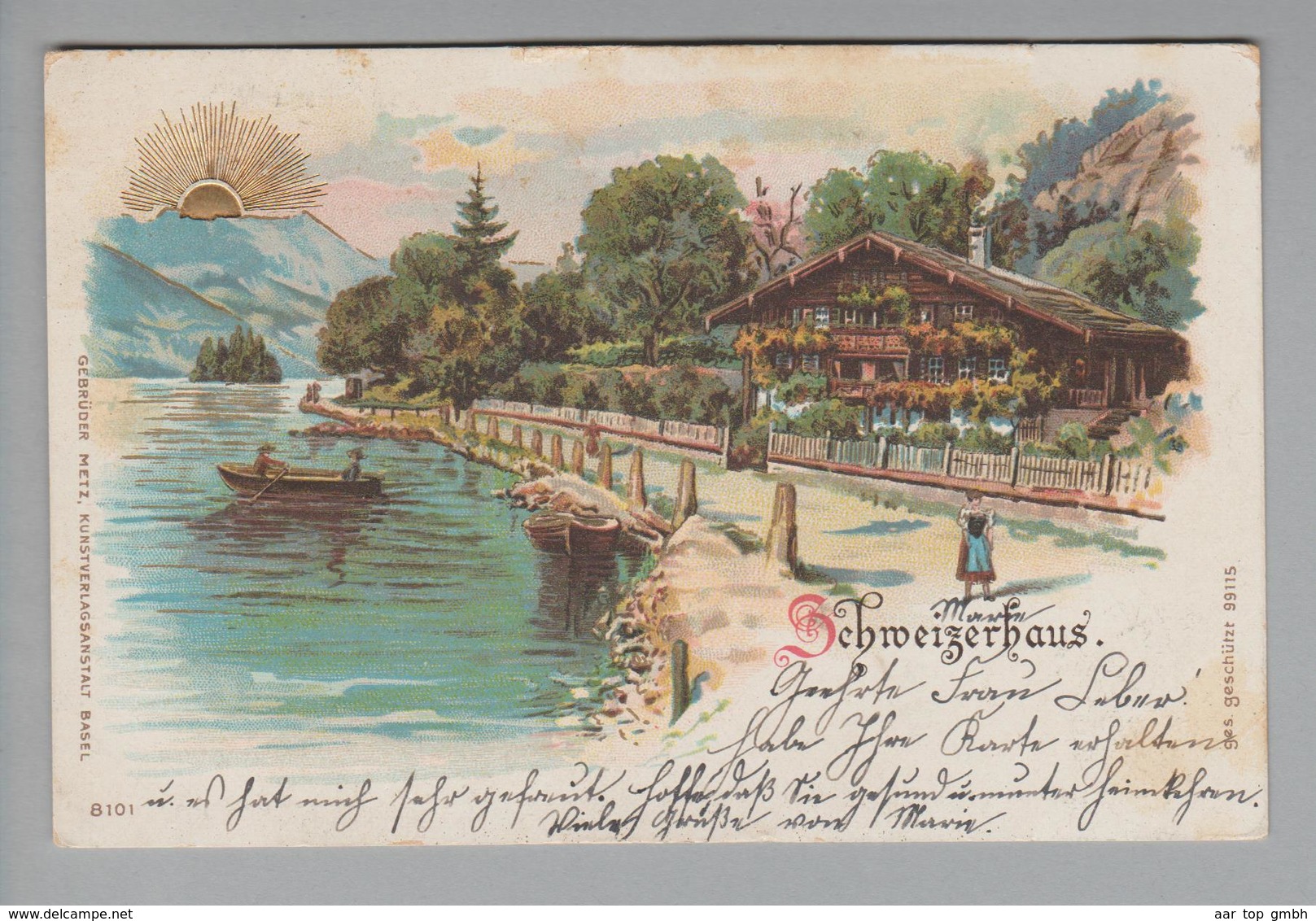 AK CH ZG Zug Schweizerhaus 1901-08-10 Litho Gebr.Metz - Zoug