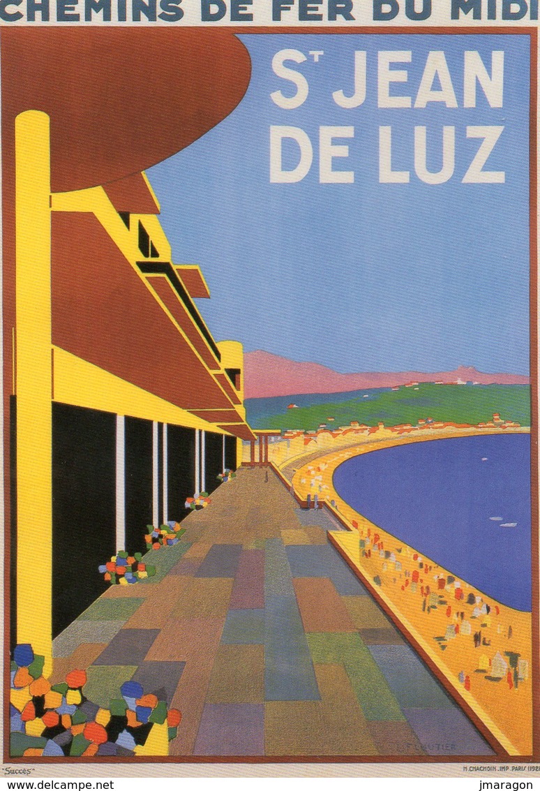 PUBLICITE BASQUE - SAINT JEAN DE LUZ  - Chemins De Fer Du Midi - Vierge - Tbe - Pubblicitari