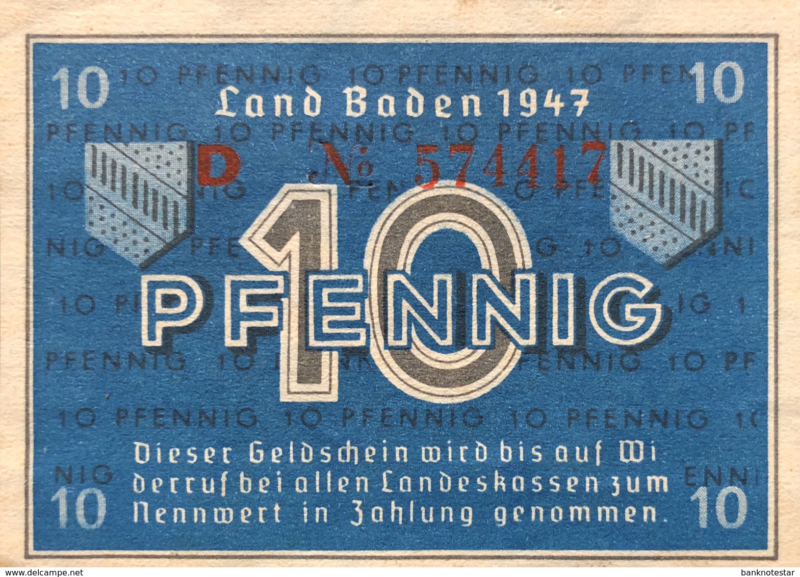 West Germany 10 Pfennig 1947 UNC, Ro.209d/FBZ-2d - Altri & Non Classificati