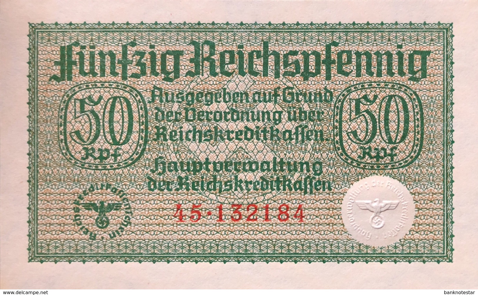 Germany 50 Reichspfennig UNC, Ro.550a/ZWK-1a - Andere & Zonder Classificatie