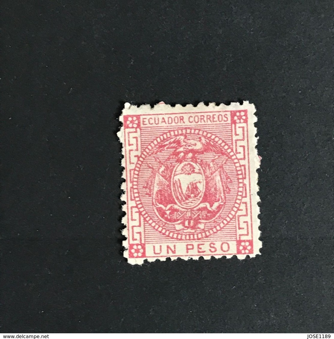 ◆◆ Ecuador 1872  1p Rose  NEW  EC12 - Equateur