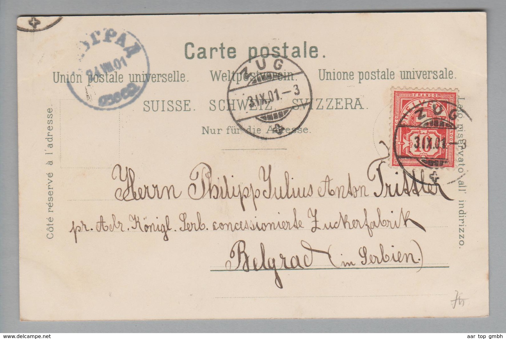 AK CH ZG Zug 1901-09-03 Litho C.Künzli # 1486 - Zug