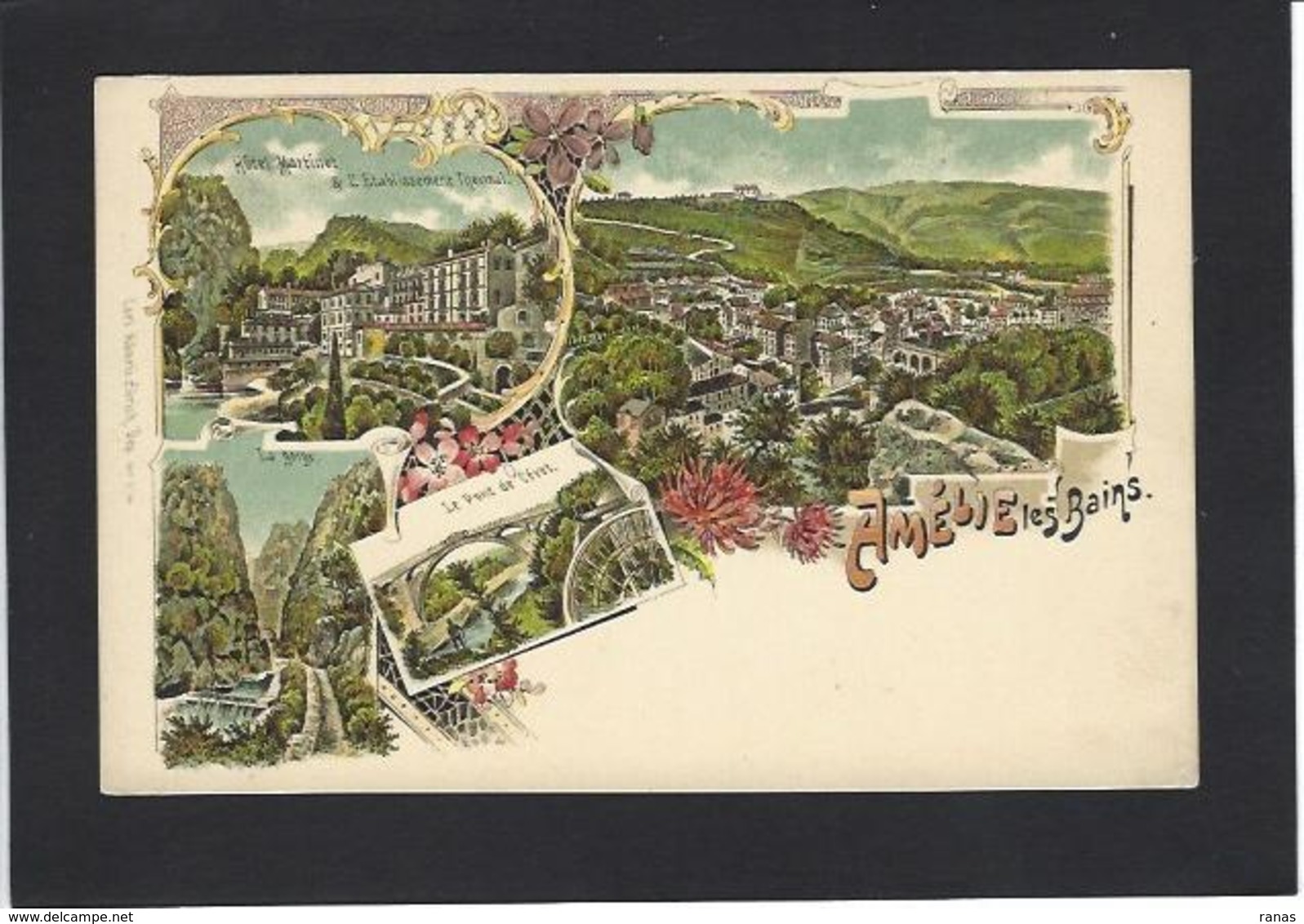 CPA Pyrénées Orientales 66 Amélie Les Bains Précurseur Type Gruss Non Circulé Litho - Andere & Zonder Classificatie