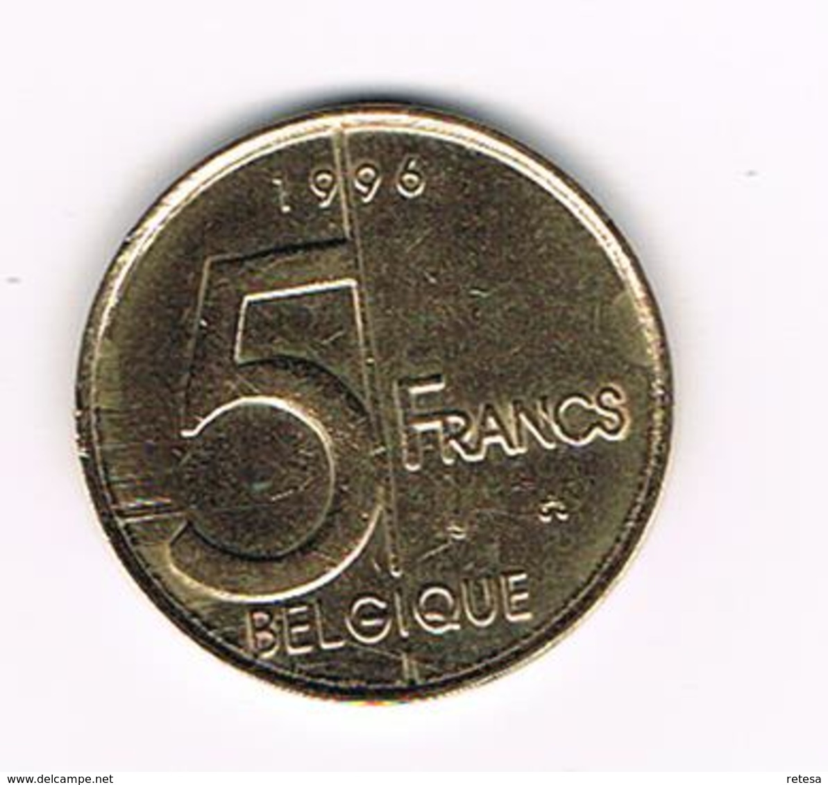 &  ALBERT II   5 FRANK 1996  FR - 5 Francs