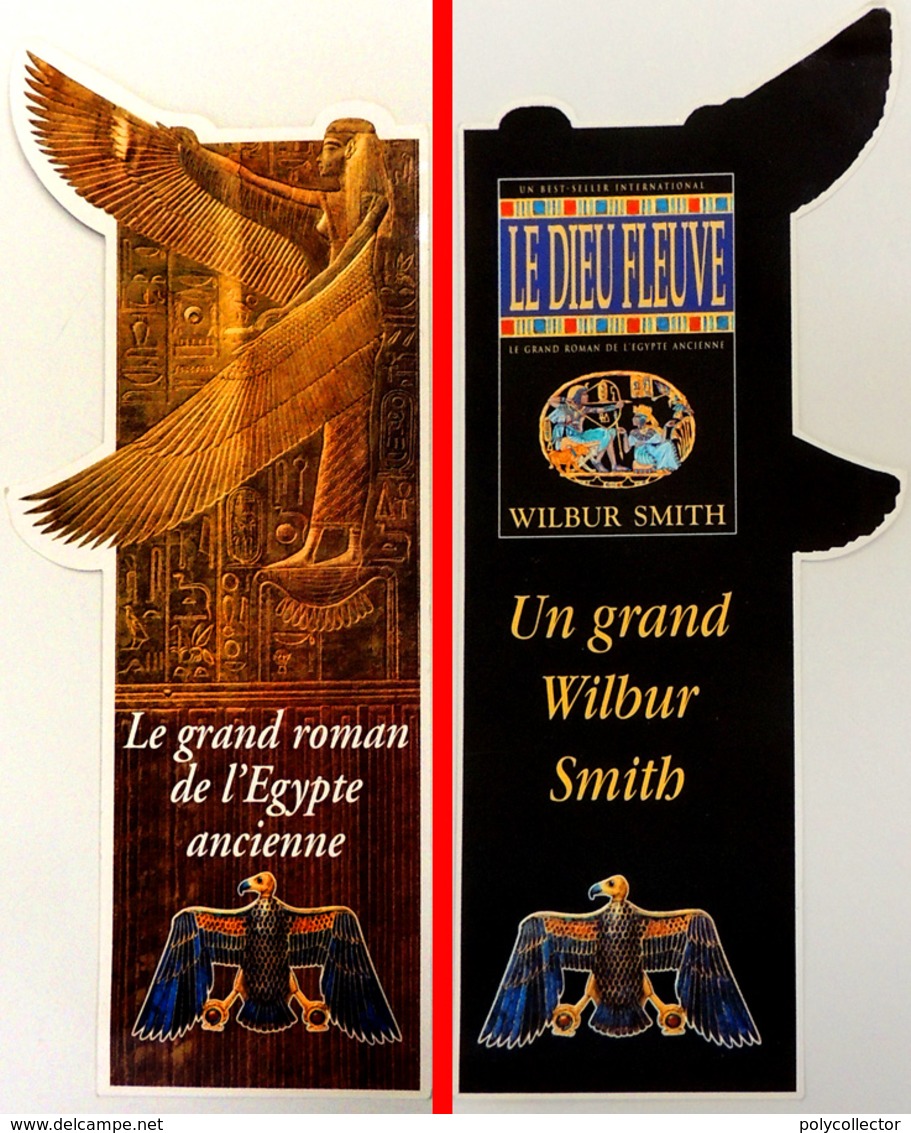 Marque-page Signet : Roman LE DIEU DU FLEUVE De Wilbur SMITH Sur L'Egypte Ancienne - Marque-Pages