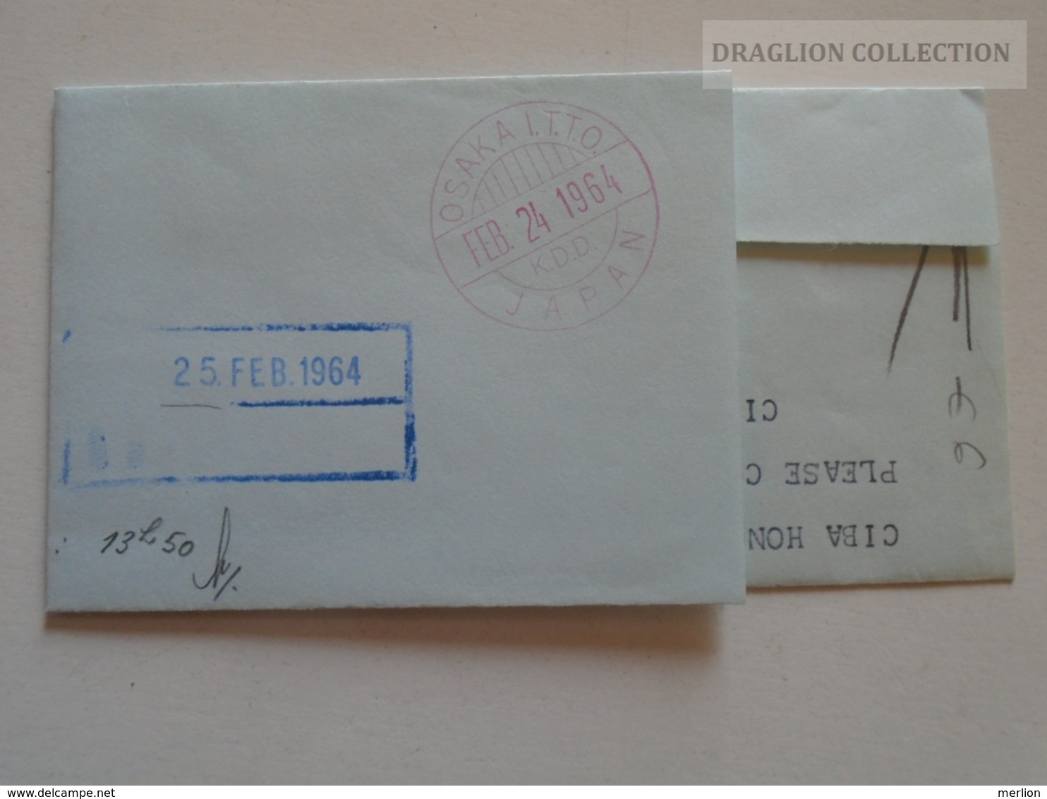 ZA132.13  Telegraph - Japan Telegram OSAKA 1964 - Telegraphenmarken