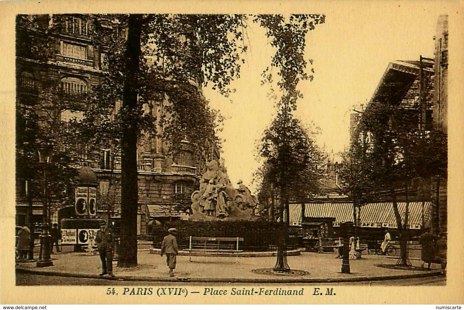 Cpa PARIS XVII - Place Saint Ferdinand - District 17