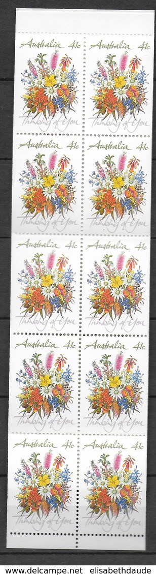 AUSTRALIA - 1990 - CARNET 10 TIMBRES ** MNH - FLEURS - Postzegelboekjes