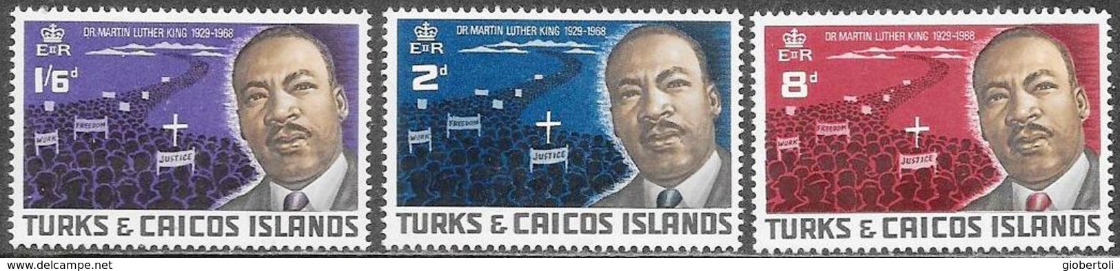 Turks & Caicos: Martin Luther King, Marcia Su Washington, March On Washington, Mars Sur Washington - Martin Luther King