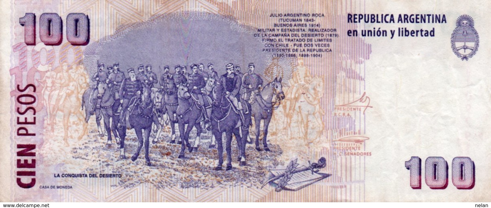 ARGFENTINA 100 PESOS 2002  P-357a4 VF+ - Argentina