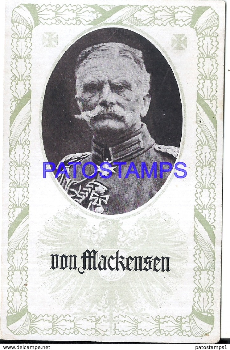 103284 GERMANY AUGUST VON MACKENSEN MILITARY & POLITICO POSTAL POSTCARD - Sonstige & Ohne Zuordnung