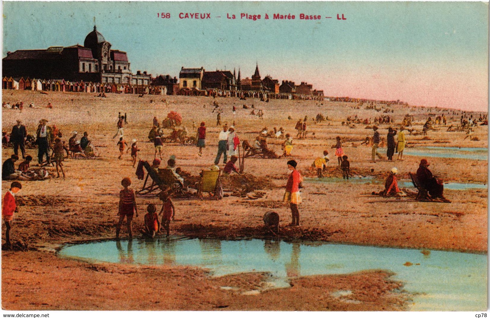 CAYEUX (80) La Plage à Marée Basse - Très Bon état - Belle Carte Postée En 1935 - Cayeux Sur Mer