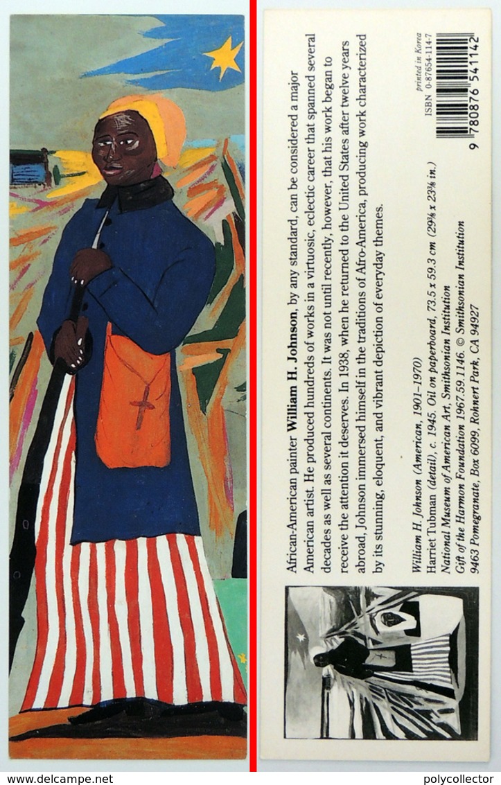 Ancien & Joli Marque-page éditions D'ART Pomegranate En Californie USA - WILLIAM H JOHNSON : Harriet Tubman - Marque-Pages