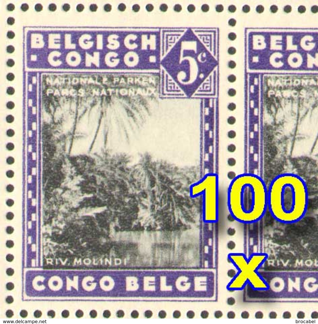 Congo 0197** Molindi Sheet / Feuille De 100  - 2 Panneaux De 50 - MNH- - Full Sheets