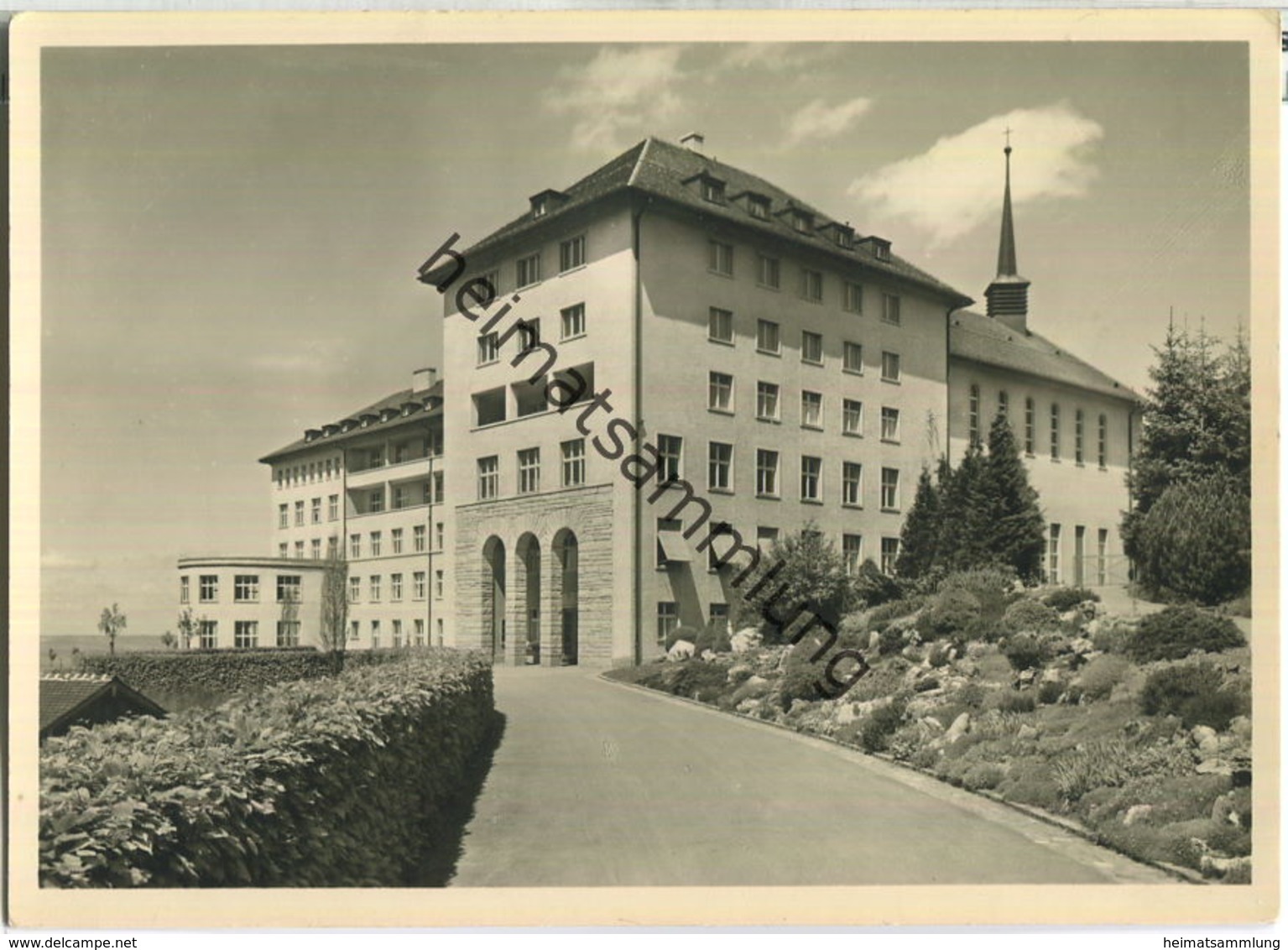 Menzingen - Pensionat Maria Vom Berg - Foto-Ansichtskarte - Verlag W. U. R. Friebel Sursee - Menzingen