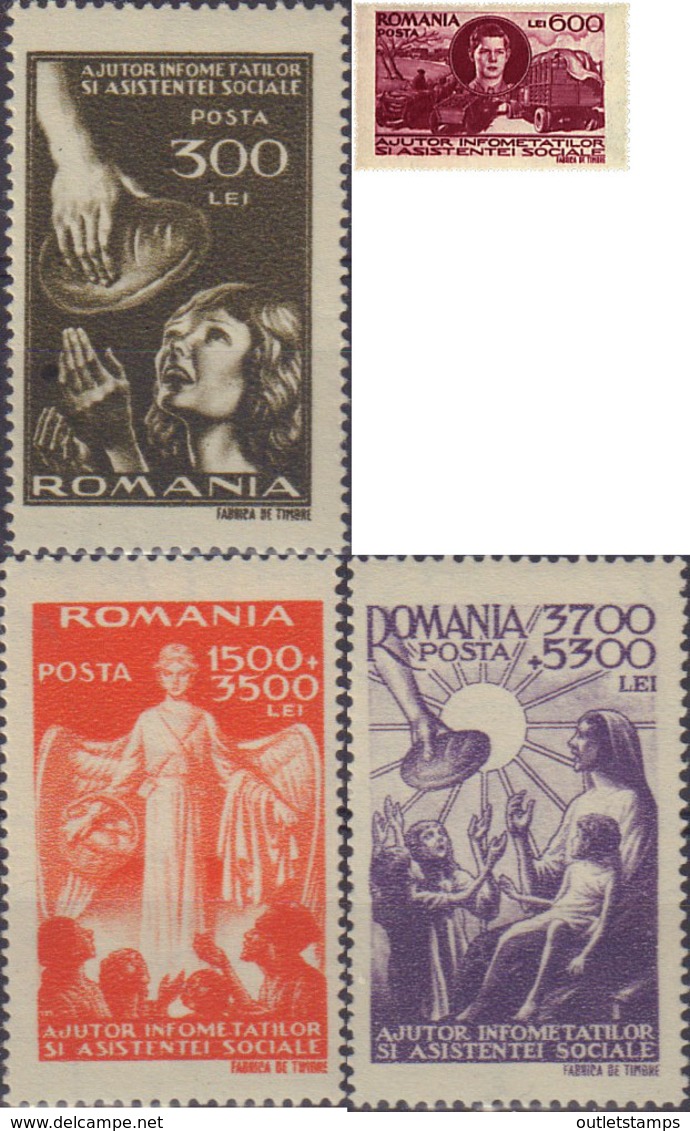 Ref. 42371 * NEW *  - ROMANIA . 1947. PRO OBRAS DE ASISTENCIA SOCIAL - Nuevos