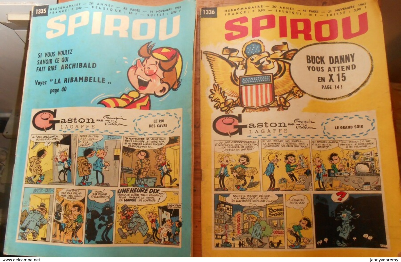 Spirou. Lot de 34 magazines.