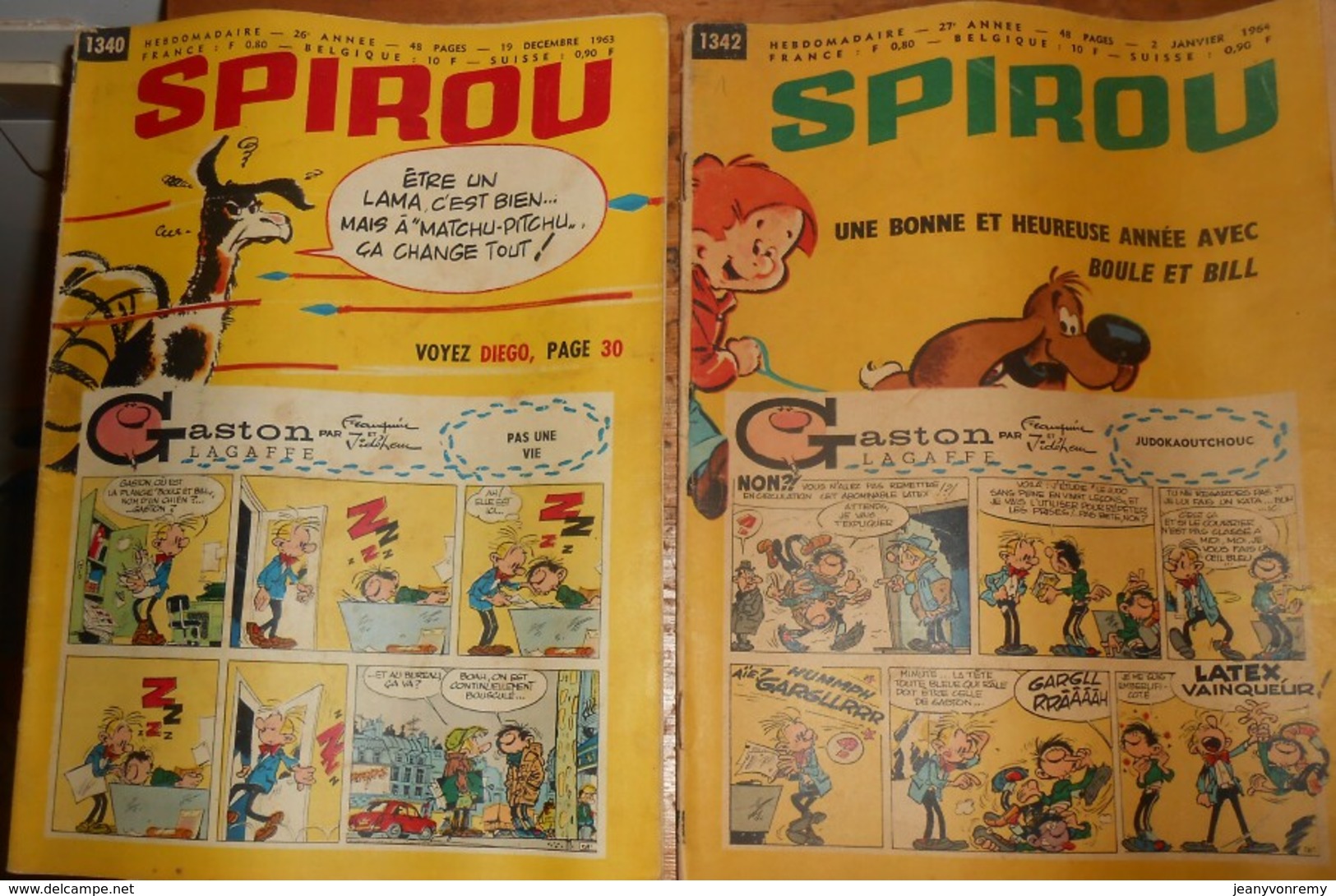 Spirou. Lot de 34 magazines.