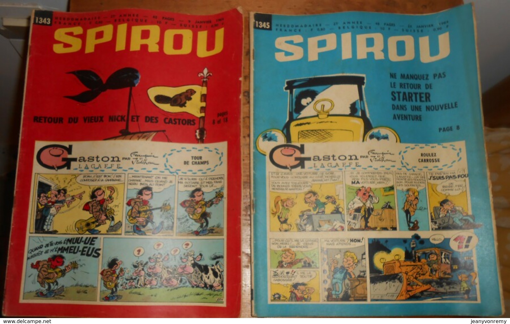 Spirou. Lot de 34 magazines.