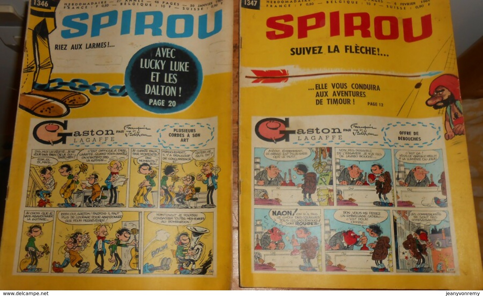 Spirou. Lot de 34 magazines.