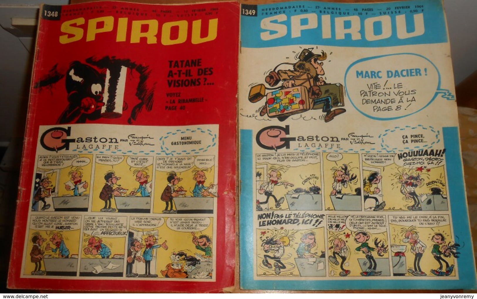 Spirou. Lot de 34 magazines.