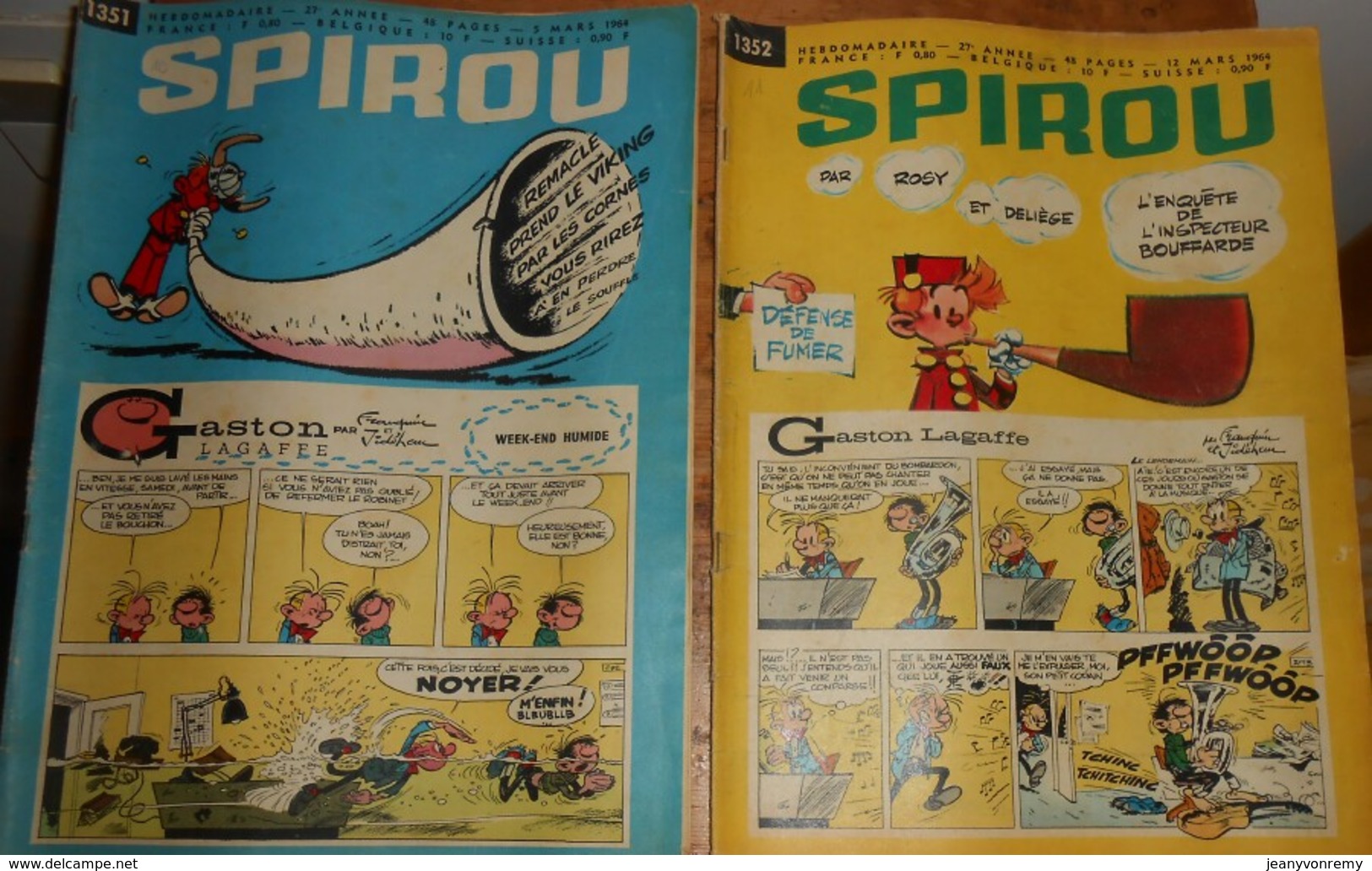 Spirou. Lot de 34 magazines.