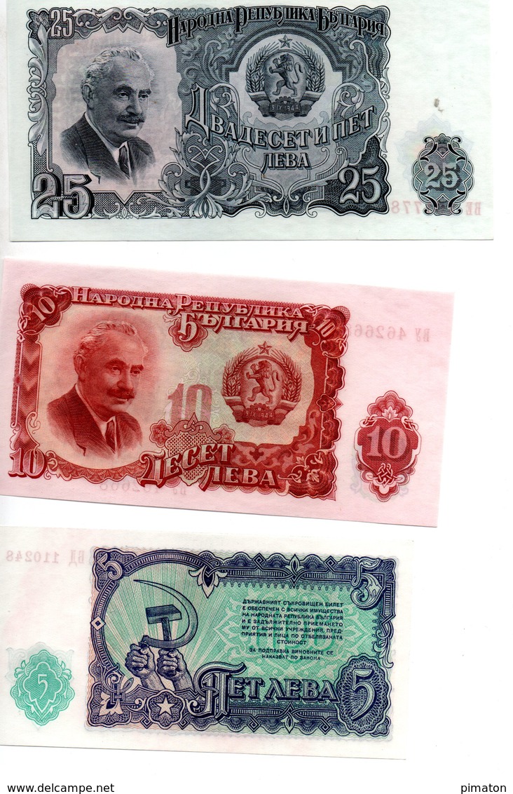 3 Billets De Bulgarie - Bulgarie