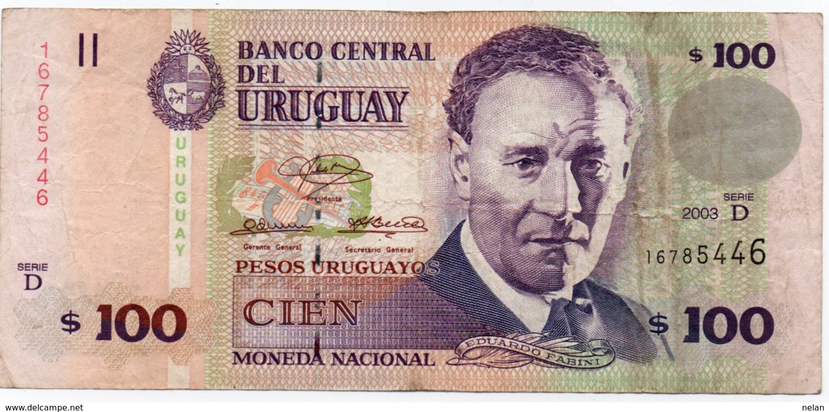 URUGUAY 100 PESOS 2003 P-85 - Uruguay