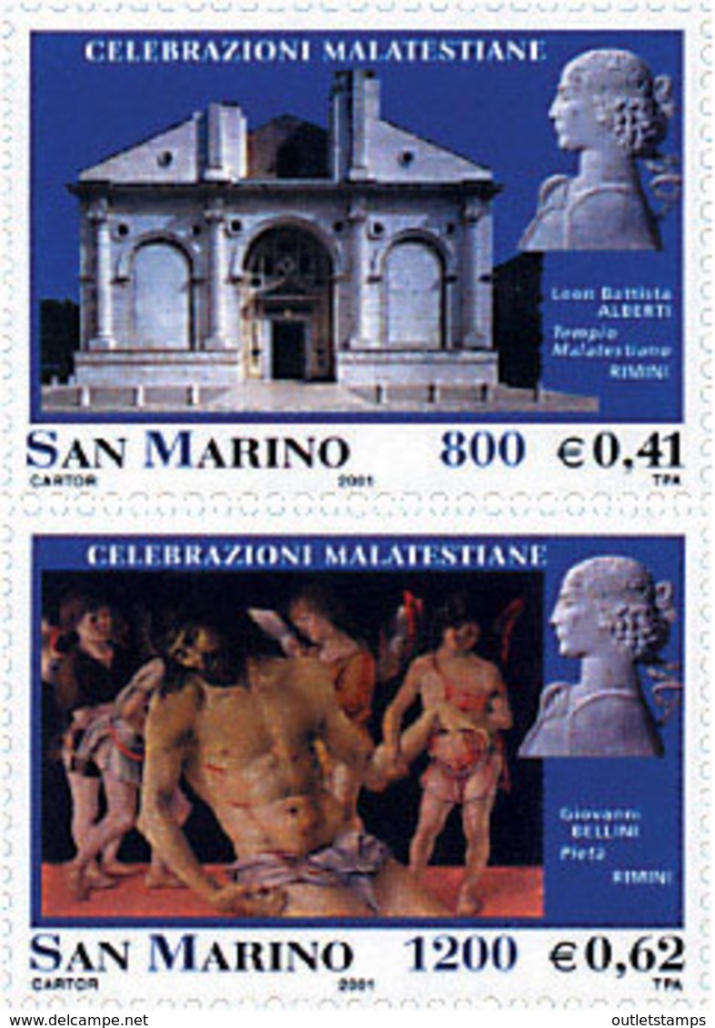 Ref. 86349 * NEW *  - SAN MARINO . 2001. FIESTA MALATESTIANA - Unused Stamps