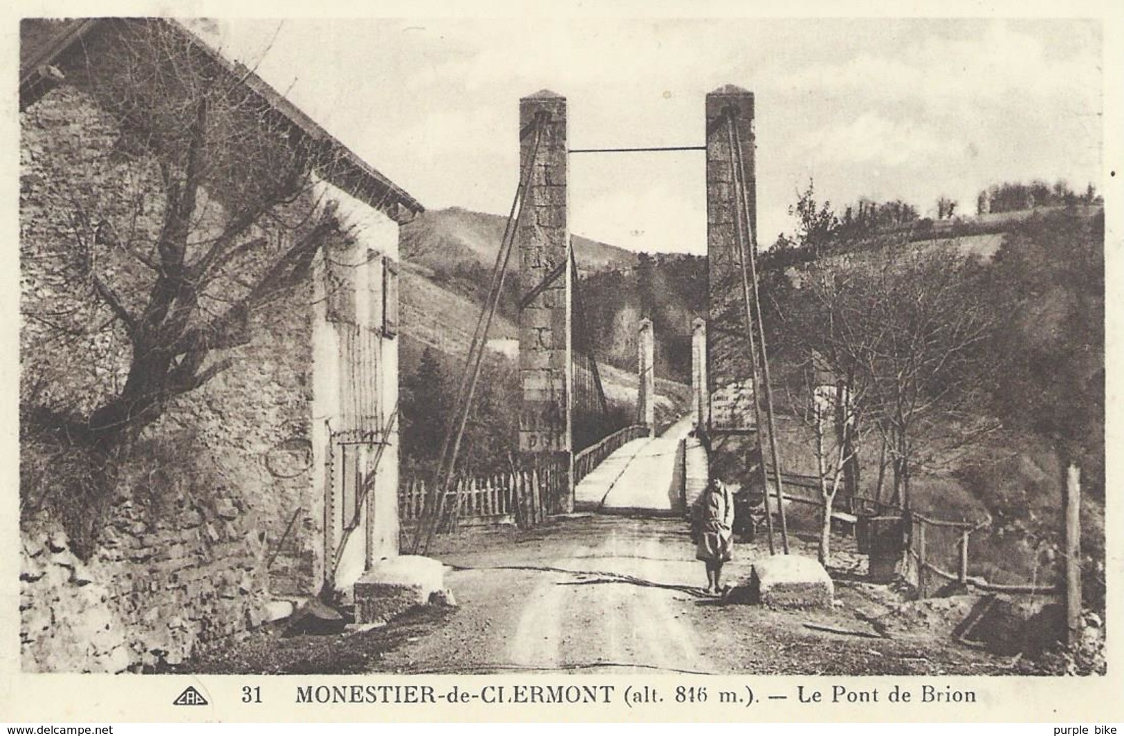 DPT 38 Isère MONESTIER De CLERMONT Le Pont De Brion CPA  BE - Autres & Non Classés